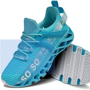 Light Blue Womens Running Shoes Athletic Blade Non Slip Tennis Fash…
